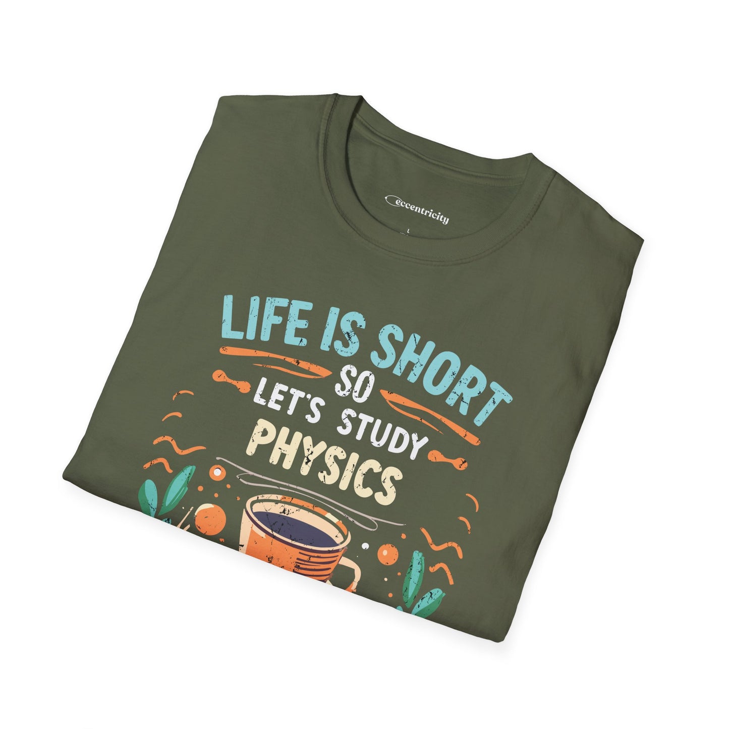 Physics and Coffee Lover TShirt "Life is Short, Break for Coffee" Premium Physics Shirt