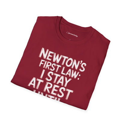 Newton's First Law : Until Coffee is Applied - Premium Physics Shirt
