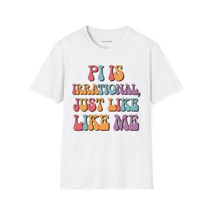 "Pi is Irrational 70s" Premium Physics Shirt