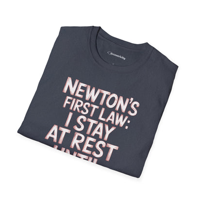 Newton's First Law : Until Coffee is Applied - Premium Physics Shirt