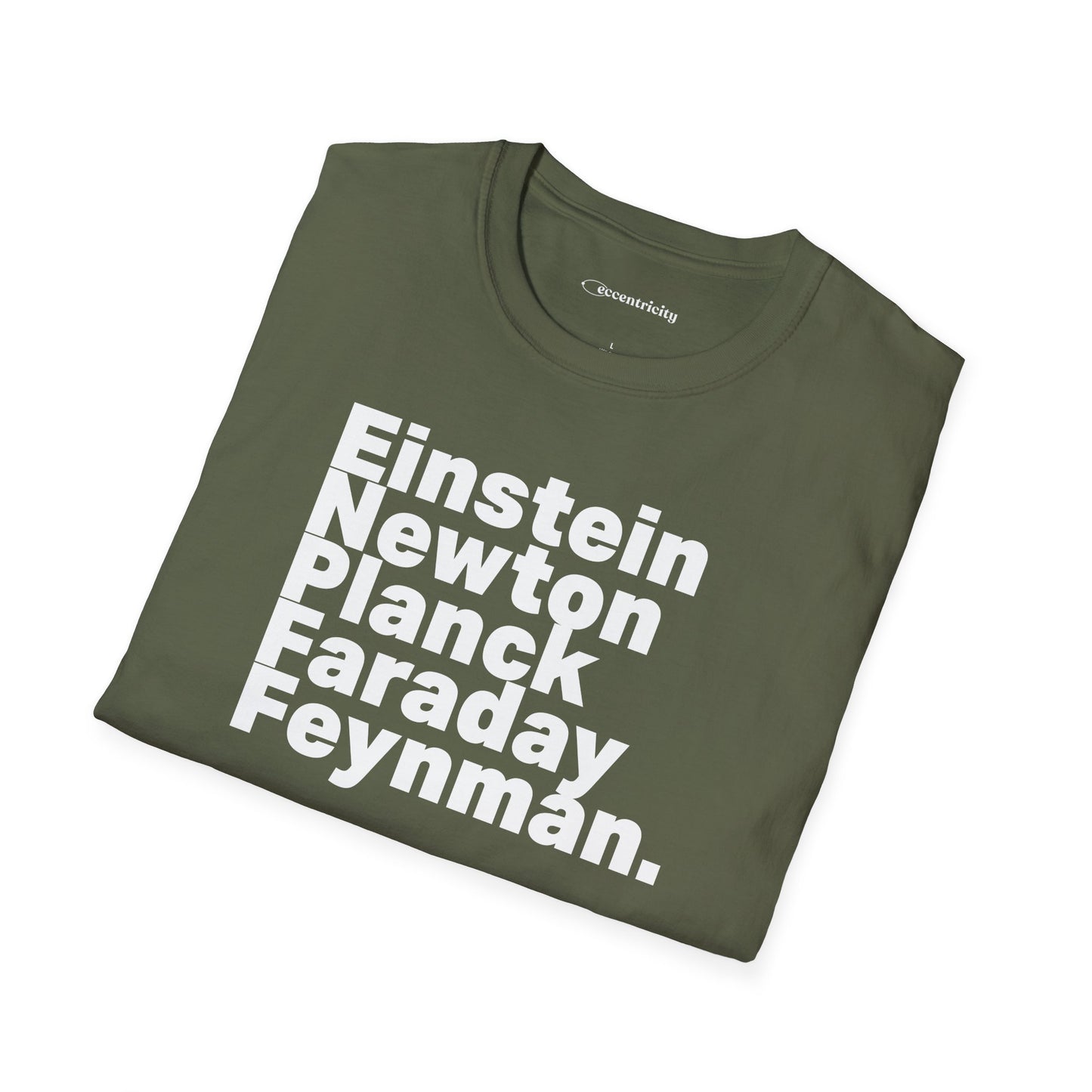 "Einstein Newton Planck Fraday Feynman"Premium Physics Shirt