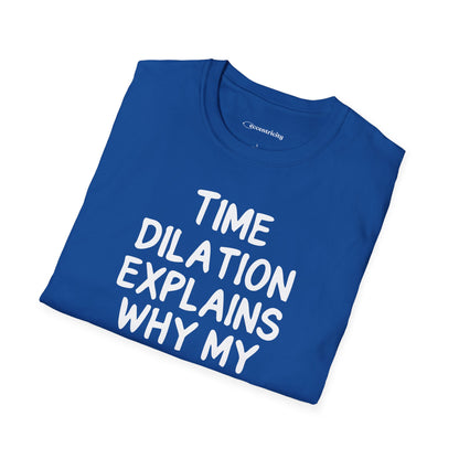 "Time Dilation Expalins 003" Premium Physics Shirt