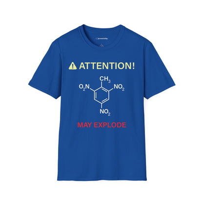 "Attention-TNT-May explode" - Premium Science Shirt🧪⚡