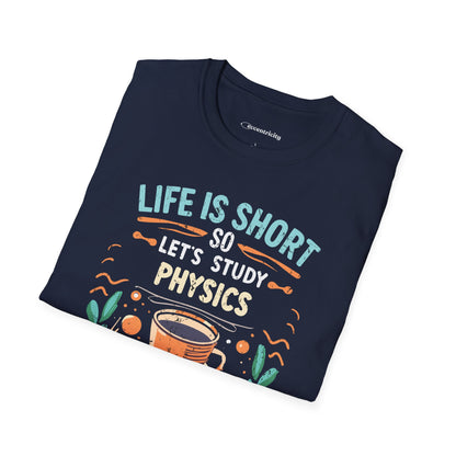 Physics and Coffee Lover TShirt "Life is Short, Break for Coffee" Premium Physics Shirt