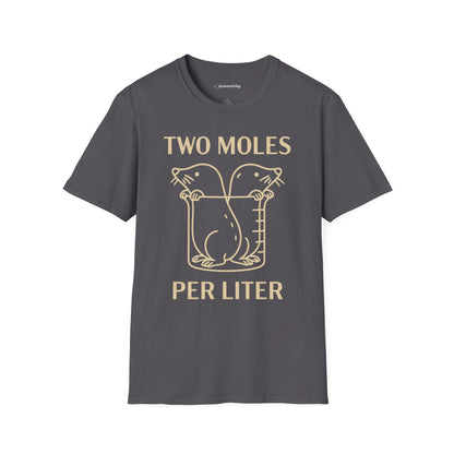 "Two Moles Per LIter" - An Ultimate Tee for Chemistry Lovers 🧪⚡