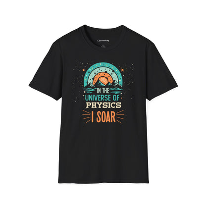 " In the Universe of Physics, I soar" Premium Physics Shirt