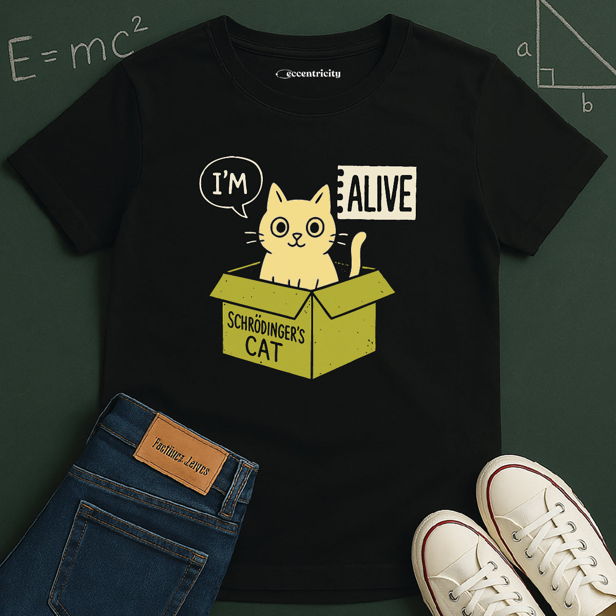 "I'm Alive Schrodinger's Cat" Premium Physics Shirt