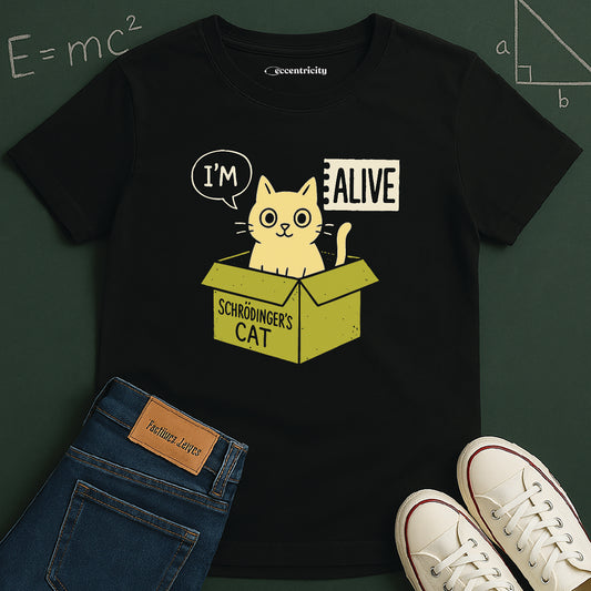 "I'm Alive Schrodinger's Cat" Premium Physics Shirt