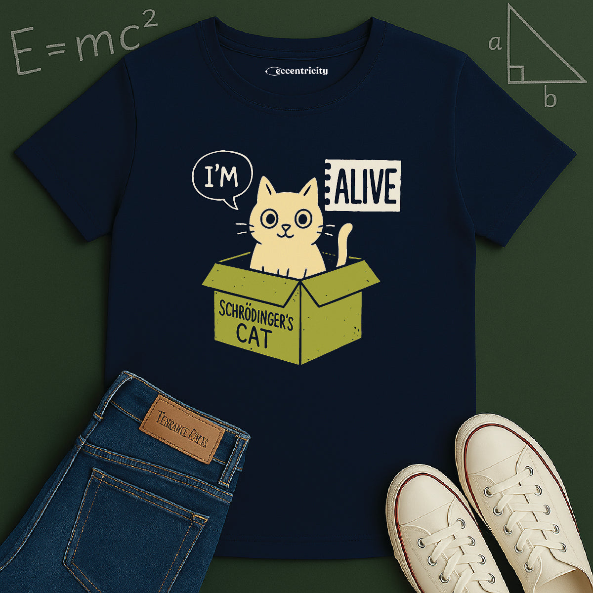 "I'm Alive Schrodinger's Cat" Premium Physics Shirt