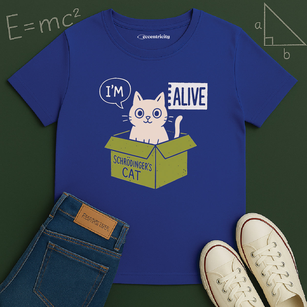 "I'm Alive Schrodinger's Cat" Premium Physics Shirt
