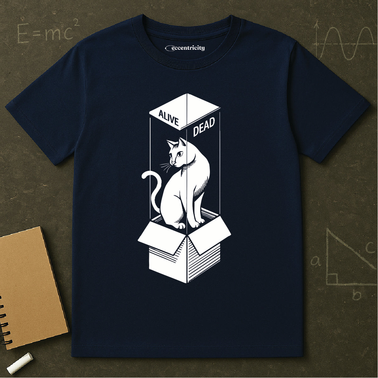 "Schrodinger's Cat 002" Premium Physics Shirt