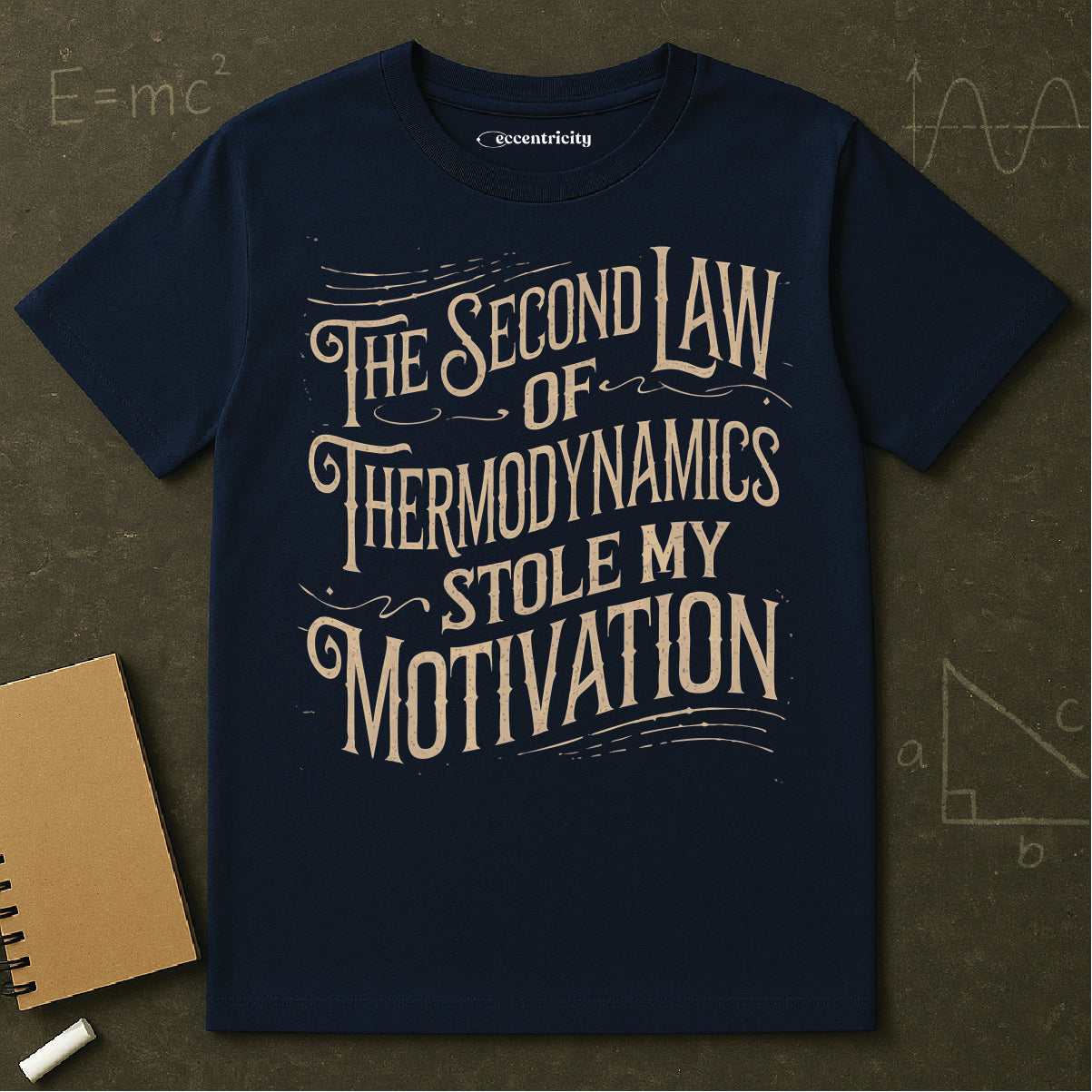 "The second law of Thermodynamics stole my Motivation" Premium Physics Shirt