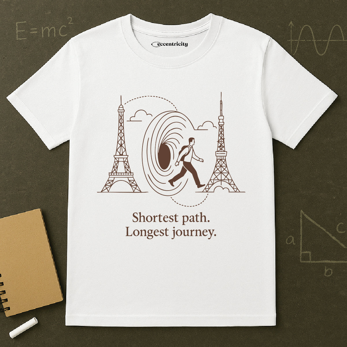 "Blackhole- Shortest Path" - Premium Physics Shirt