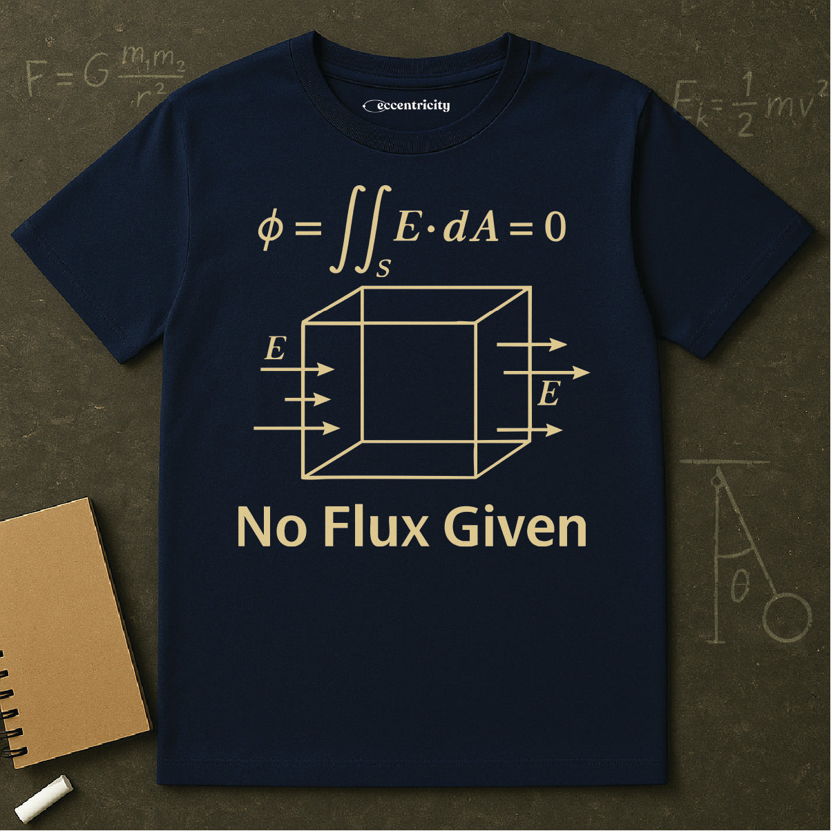 "No Flux Given" The Ultimate Tee for Physics Lovers 🧪⚡