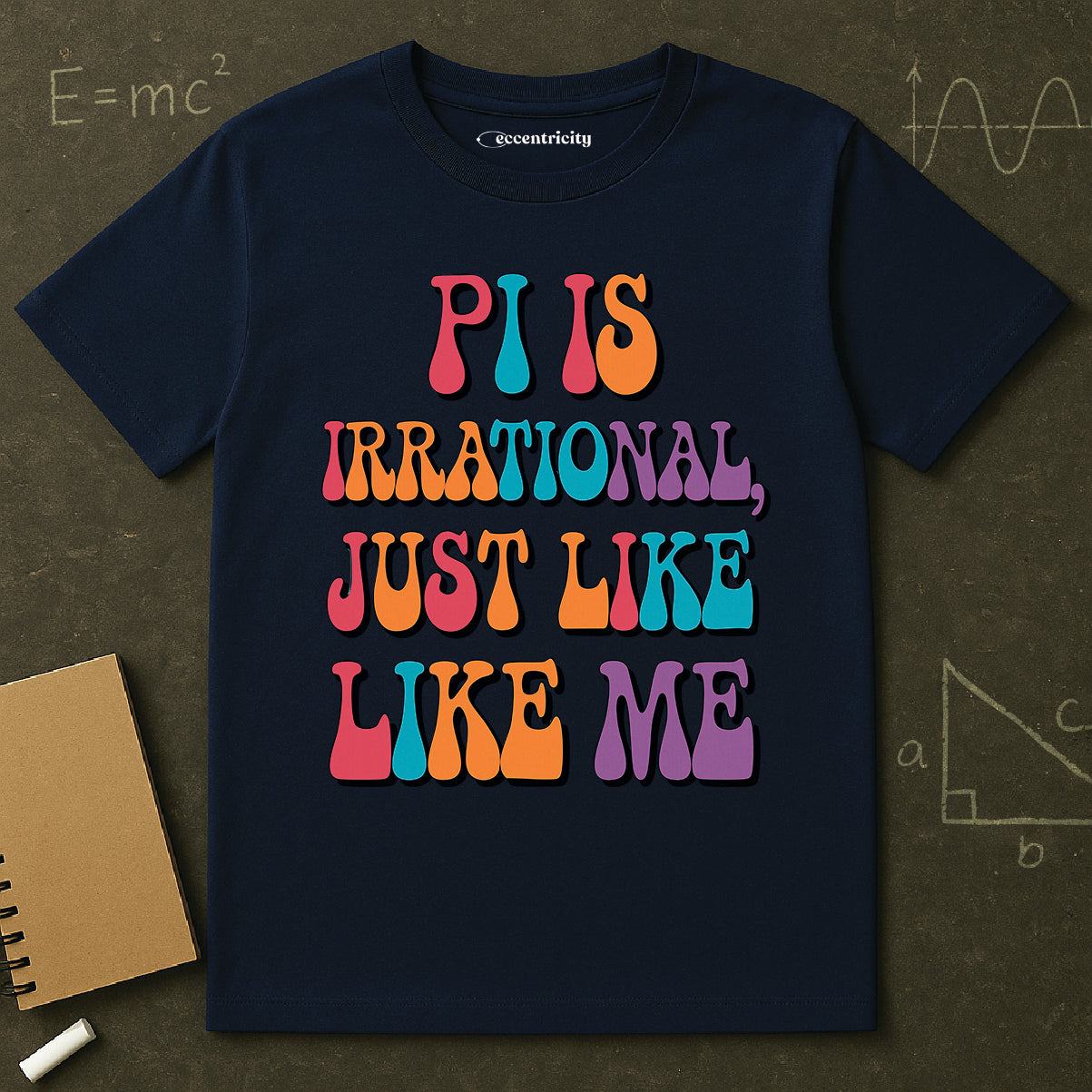 "Pi is Irrational 70s" Premium Physics Shirt