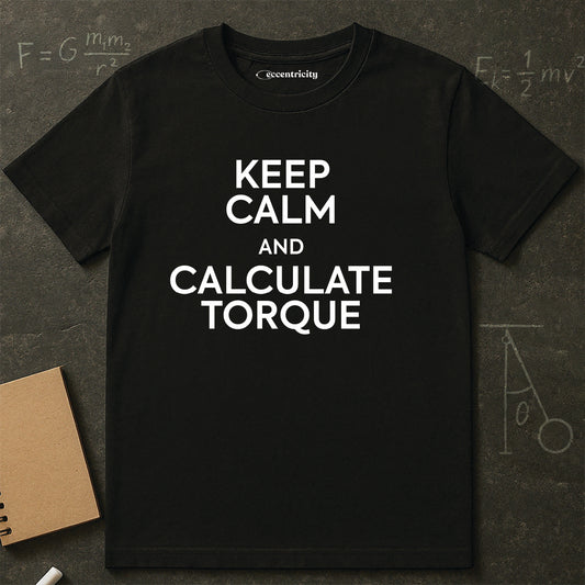 "Keep Calm and Calculate Torque" - Premium Physics Shirt