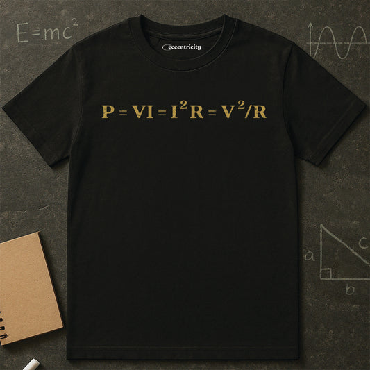 "P=VI"-Physics Equation Shirt. Premium Physics Shirt