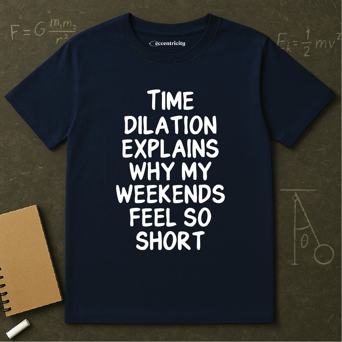 "Time Dilation Expalins 003" Premium Physics Shirt