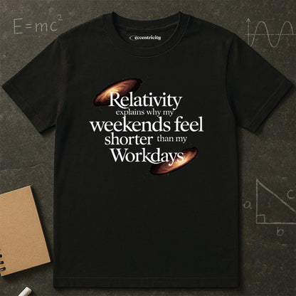 "Relativity Weekend Graphic" Premium Physics Shirt
