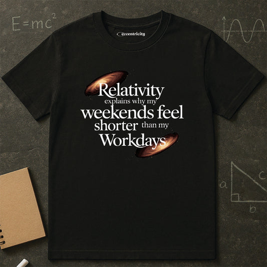 "Relativity Weekend Graphic" Premium Physics Shirt