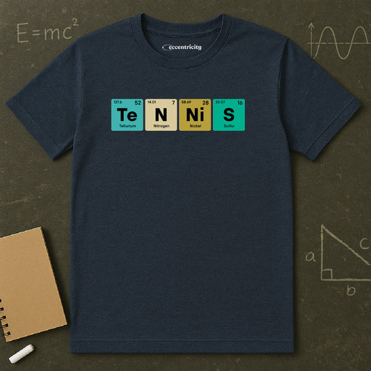 "Periodic Tennis Vintage" - Premium Physics Shirt