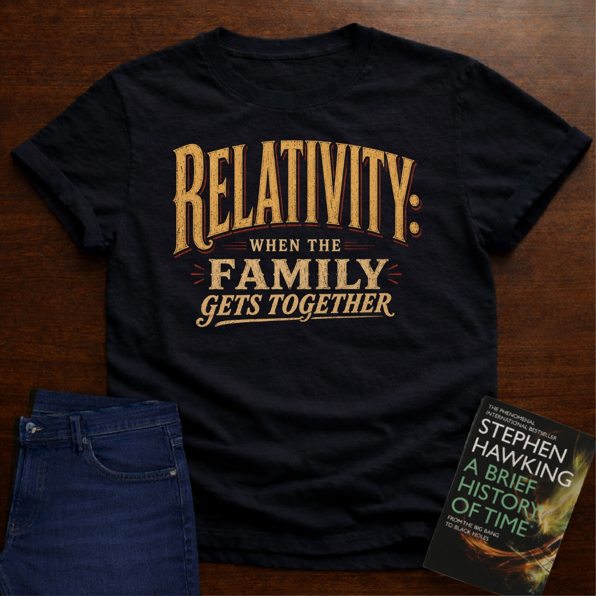 RELATIVITY: WHEN THE FAMILY GETS TOGETHER. T-SHIRT