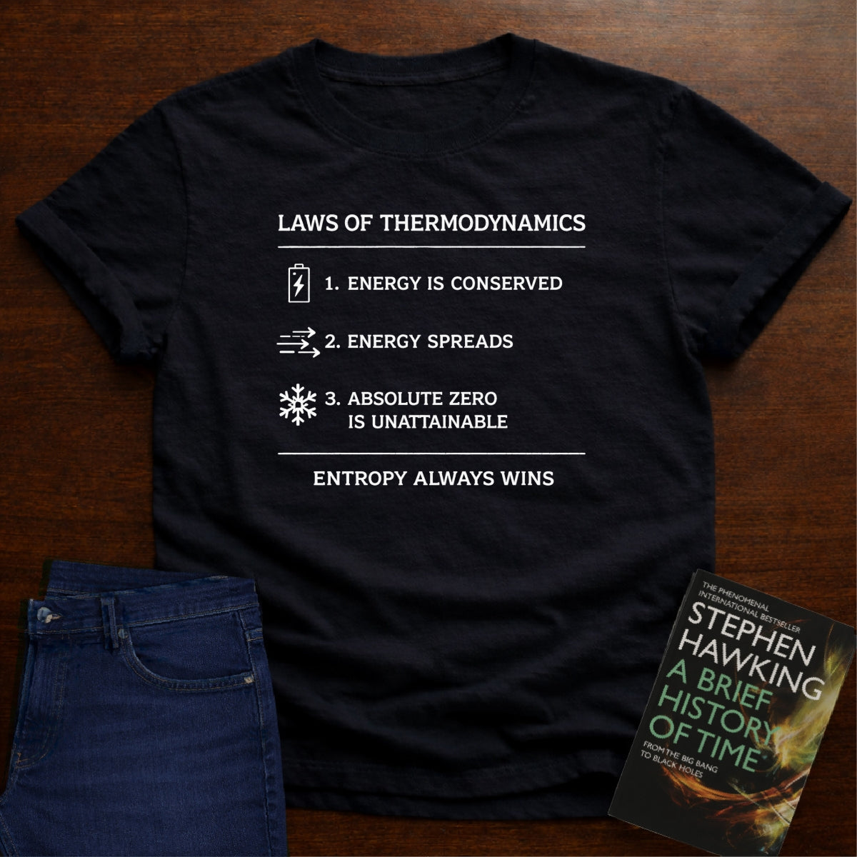 LAWS OF THERMODYNAMICS T-SHIRT
