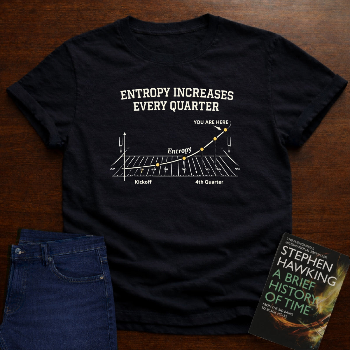 ENTROPY INCREASES EVERY QUARTER T-SHIRT