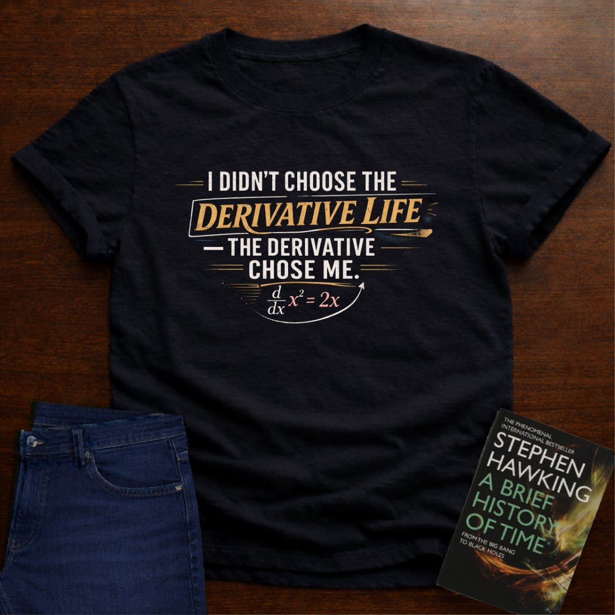 I DIDN’T CHOOSE THE DERIVATIVE LIFE, THE DERIVATIVE CHOSE ME. T-SHIRT