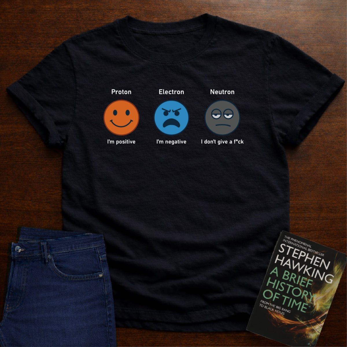 PROTON ELECTRON NEUTRON T_SHIRT