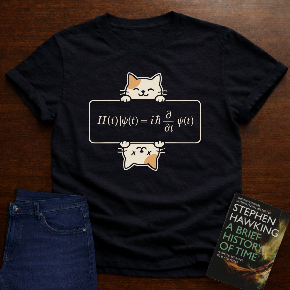 Schrodinger's Cat and Equation T-SHIRT