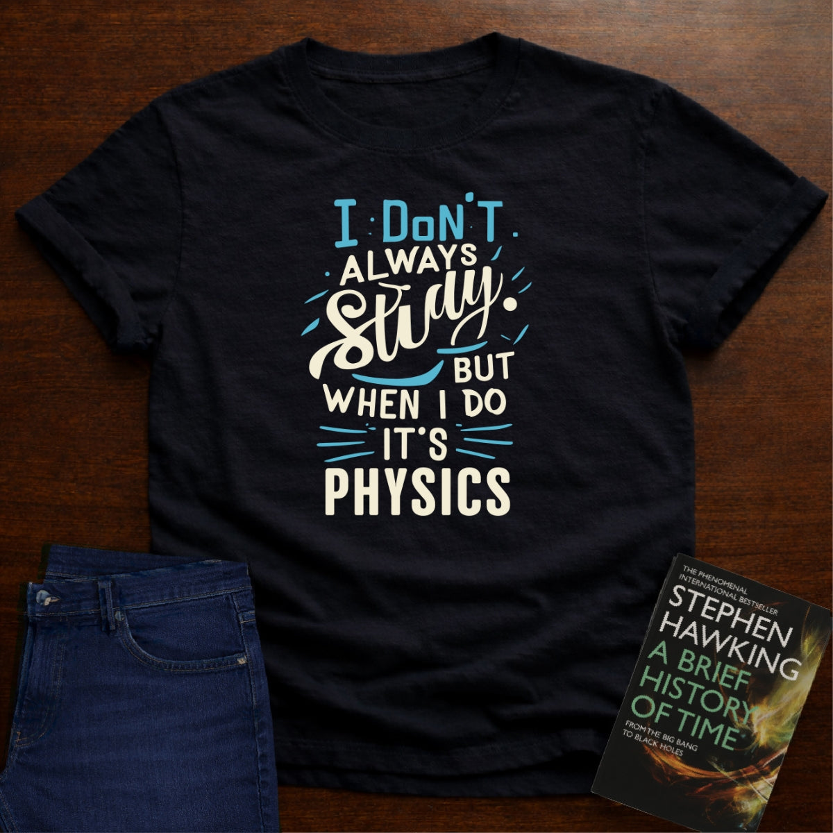 I DON'T ALWAYS STUDY, BUT WHEN I DO, IT'S PHYSICS T-SHIRT