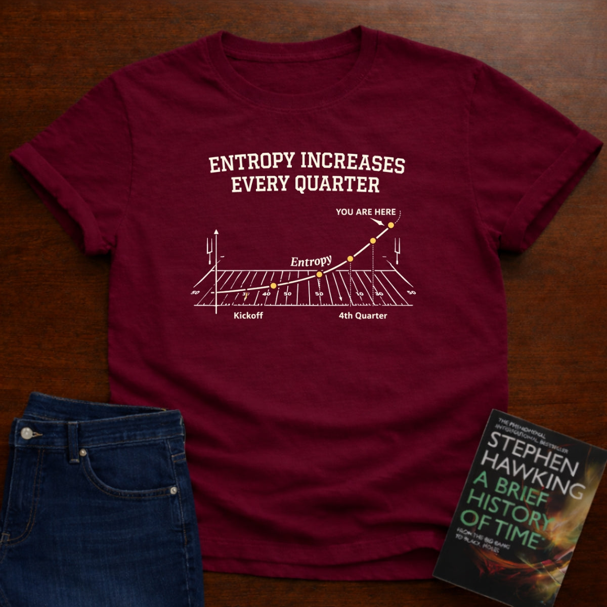 ENTROPY INCREASES EVERY QUARTER T-SHIRT
