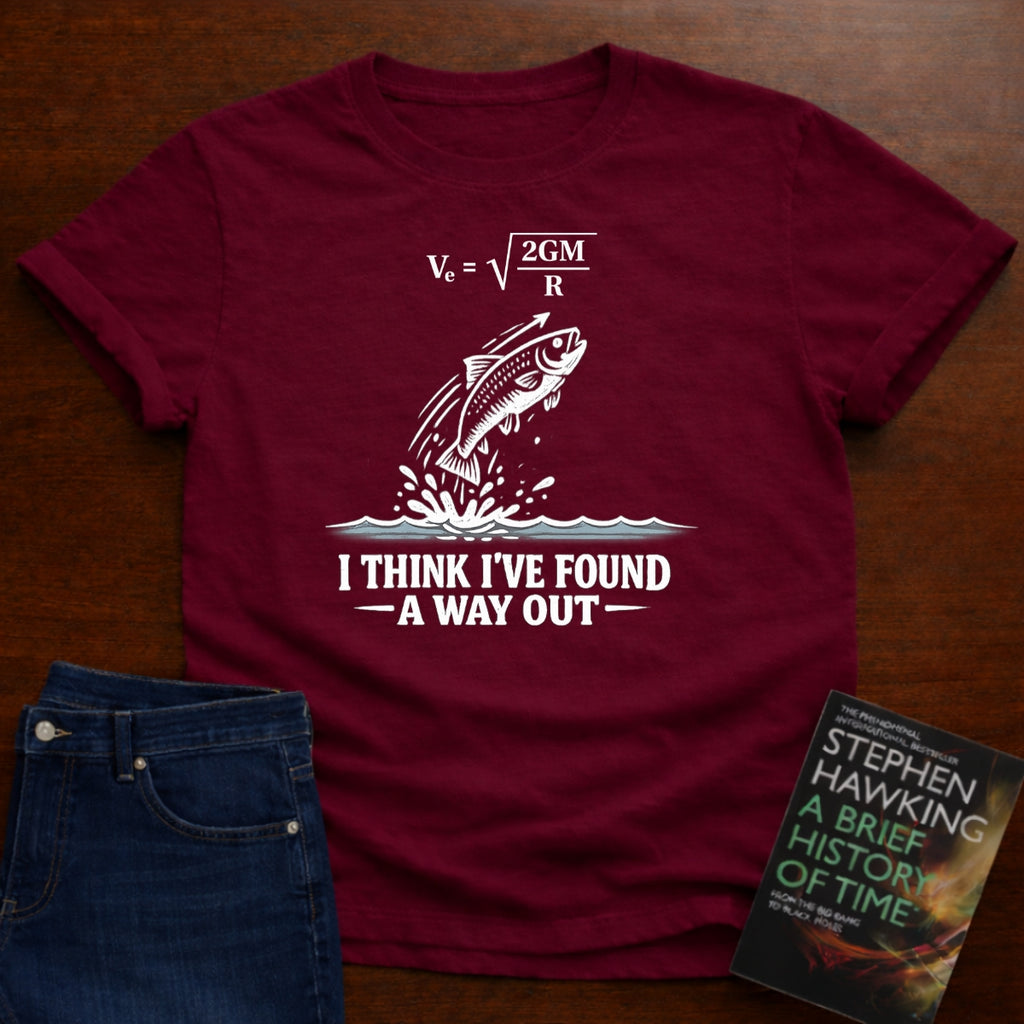 ESC. VELOCITY FISHING PHYSICS T-SHIRT