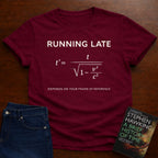 RUNNING LATE (RELATIVITY). T-SHIRT