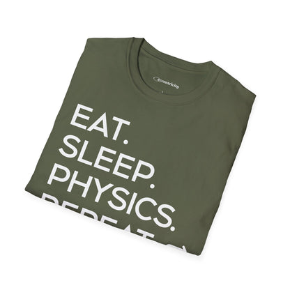 "Eat Sleep Physics Repeat" A Physics Themed Tee 🧪⚡