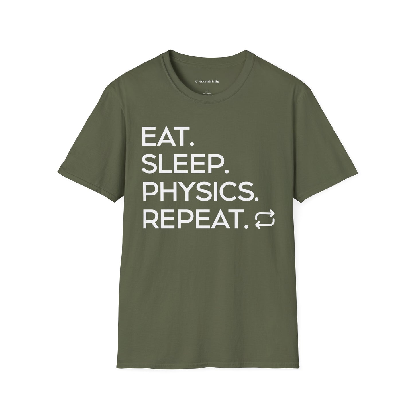 "Eat Sleep Physics Repeat" A Physics Themed Tee 🧪⚡