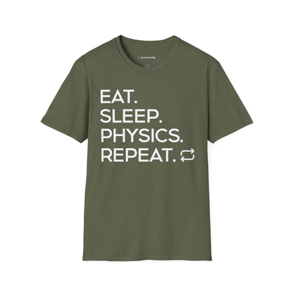 "Eat Sleep Physics Repeat" A Physics Themed Tee 🧪⚡
