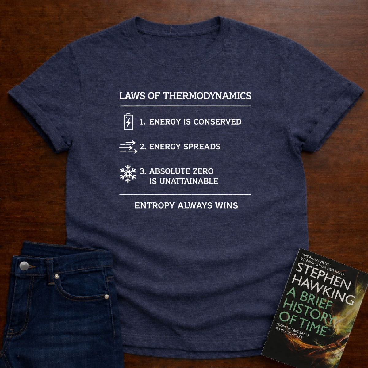 LAWS OF THERMODYNAMICS T-SHIRT