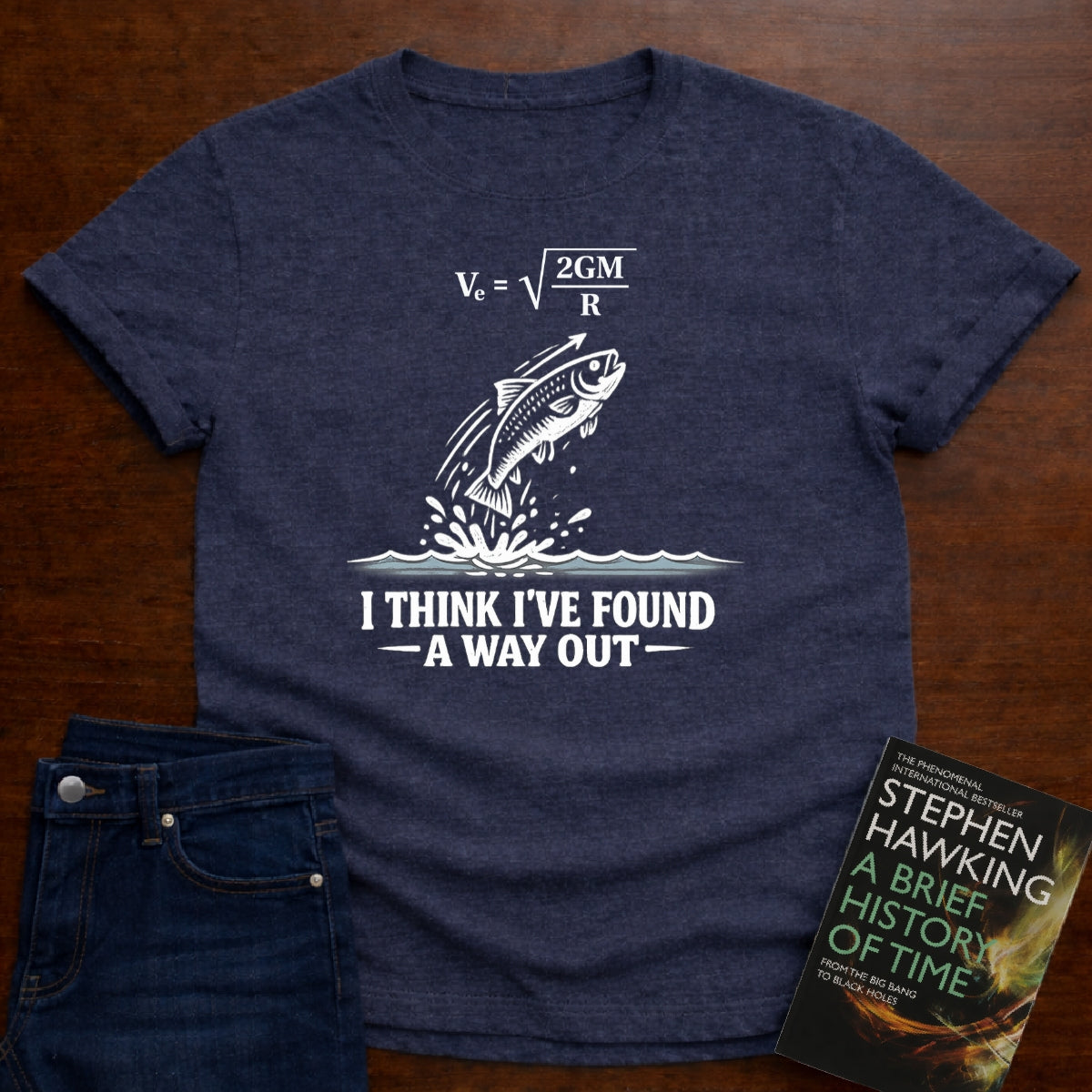 ESC. VELOCITY FISHING PHYSICS T-SHIRT
