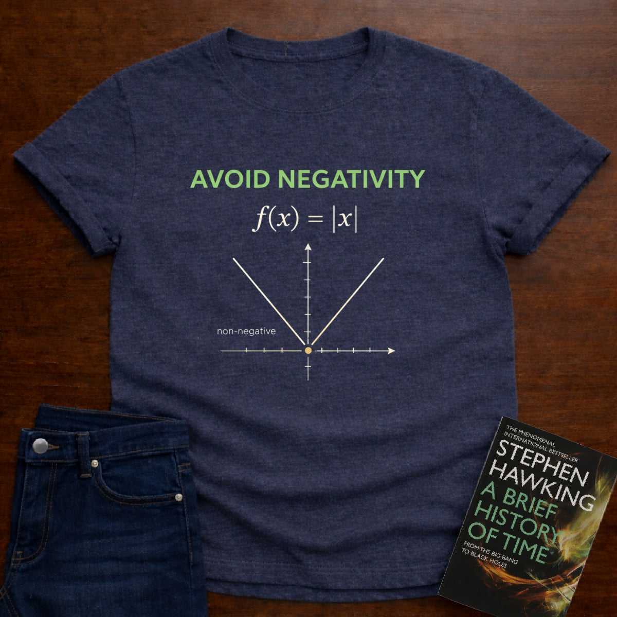AVOID NEGATIVITY f(x) = |x|. T-SHIRT