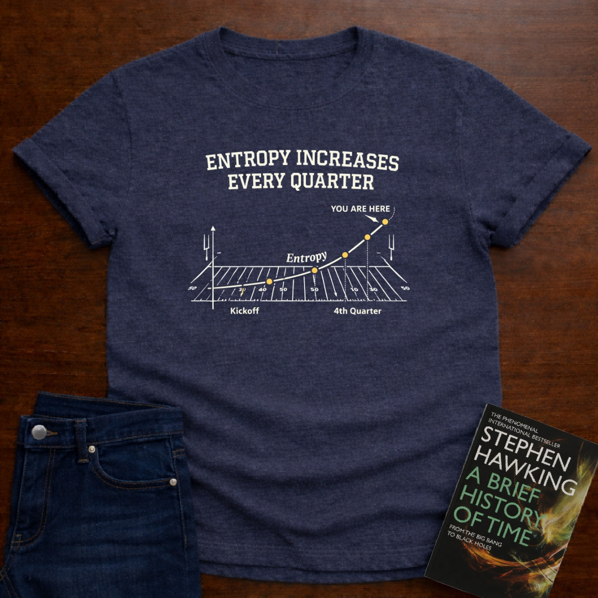 ENTROPY INCREASES EVERY QUARTER T-SHIRT