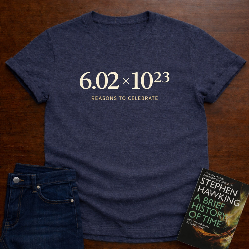 6.02×10²³ REASONS TO CELEBRATE. T-SHIRT