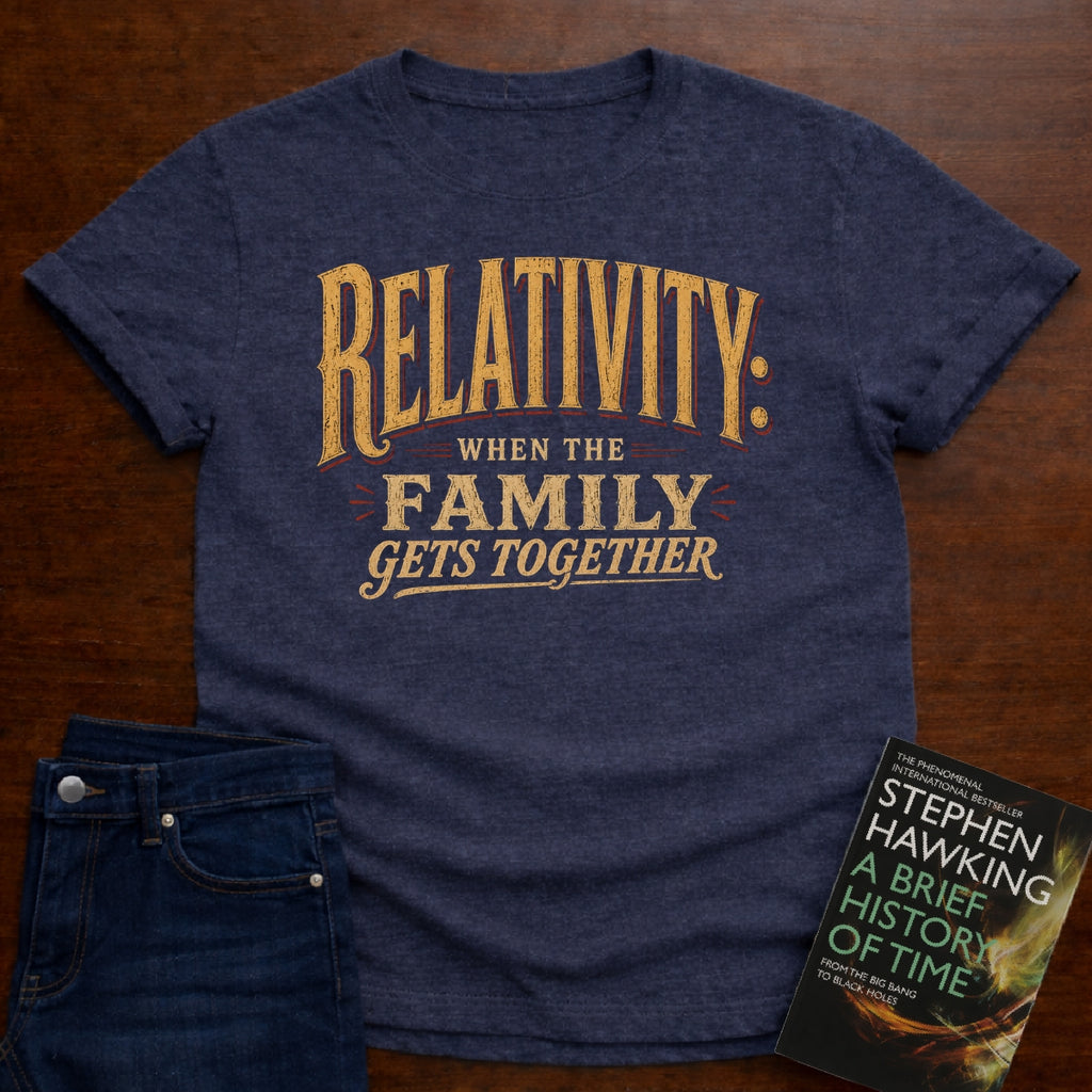 RELATIVITY: WHEN THE FAMILY GETS TOGETHER. T-SHIRT