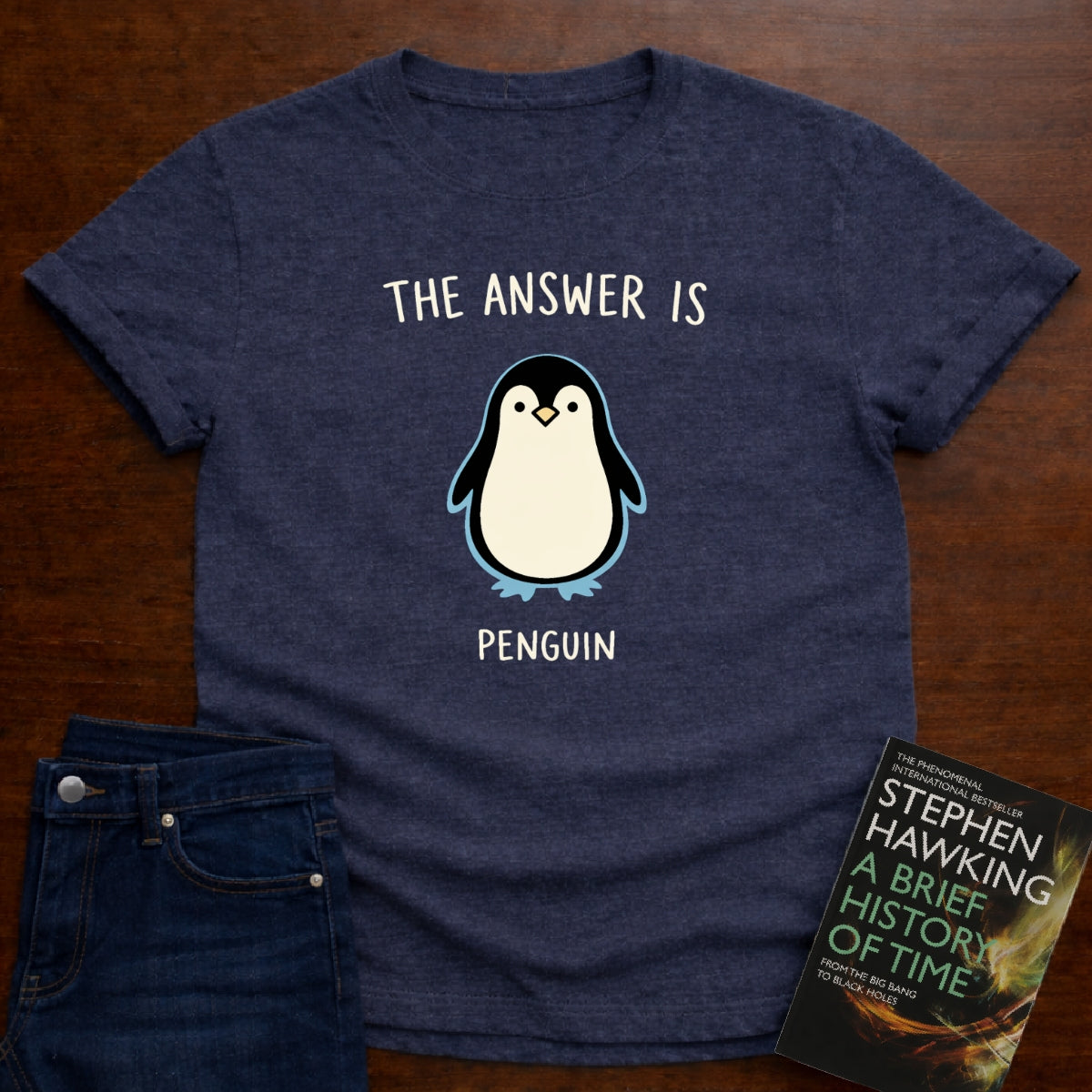 THE ANSWER IS PENGUIN. T-SHIRT