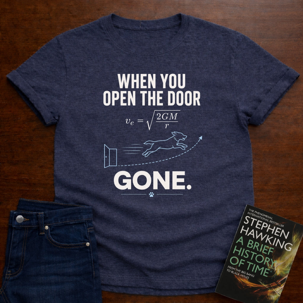 WHEN YOU OPEN THE DOOR, GONE. T-SHIRT