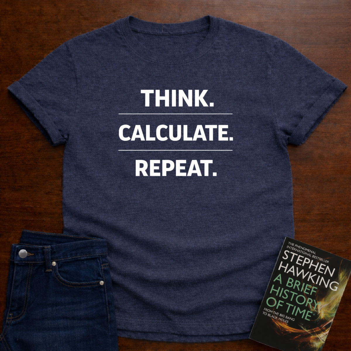 THINK. CALCULATE. REPEAT. T-SHIRT