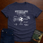 NEWTON'S LAWS OF SOCCER T-SHIRT