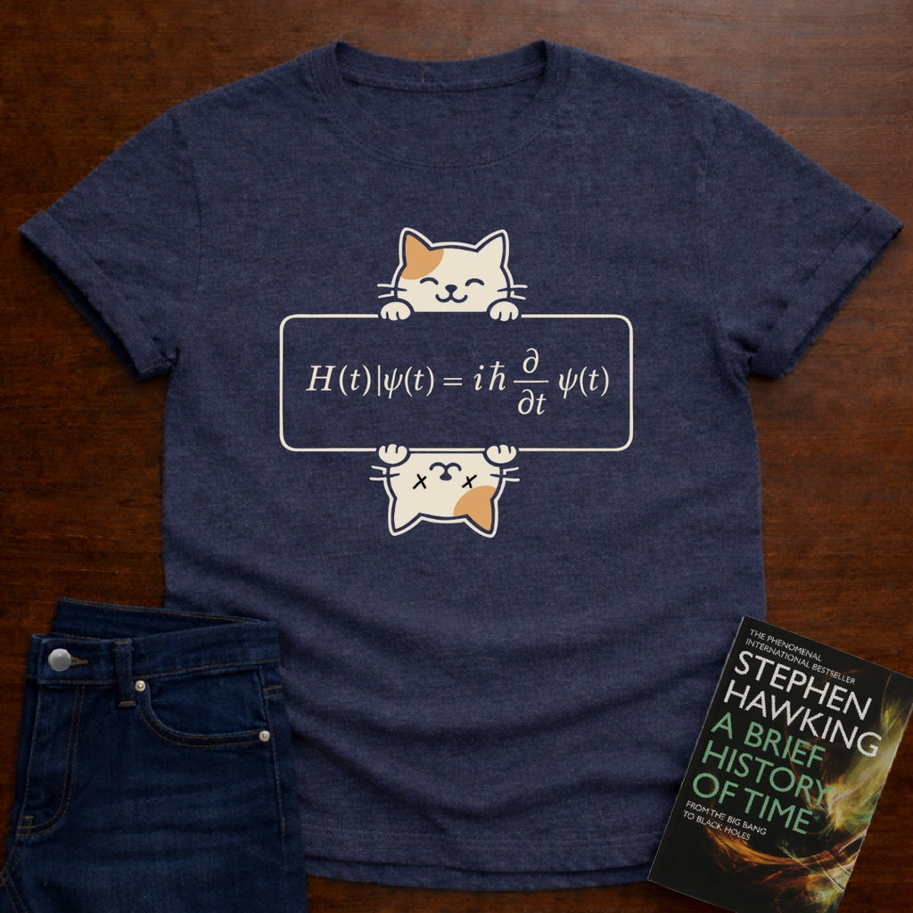 Schrodinger's Cat and Equation T-SHIRT