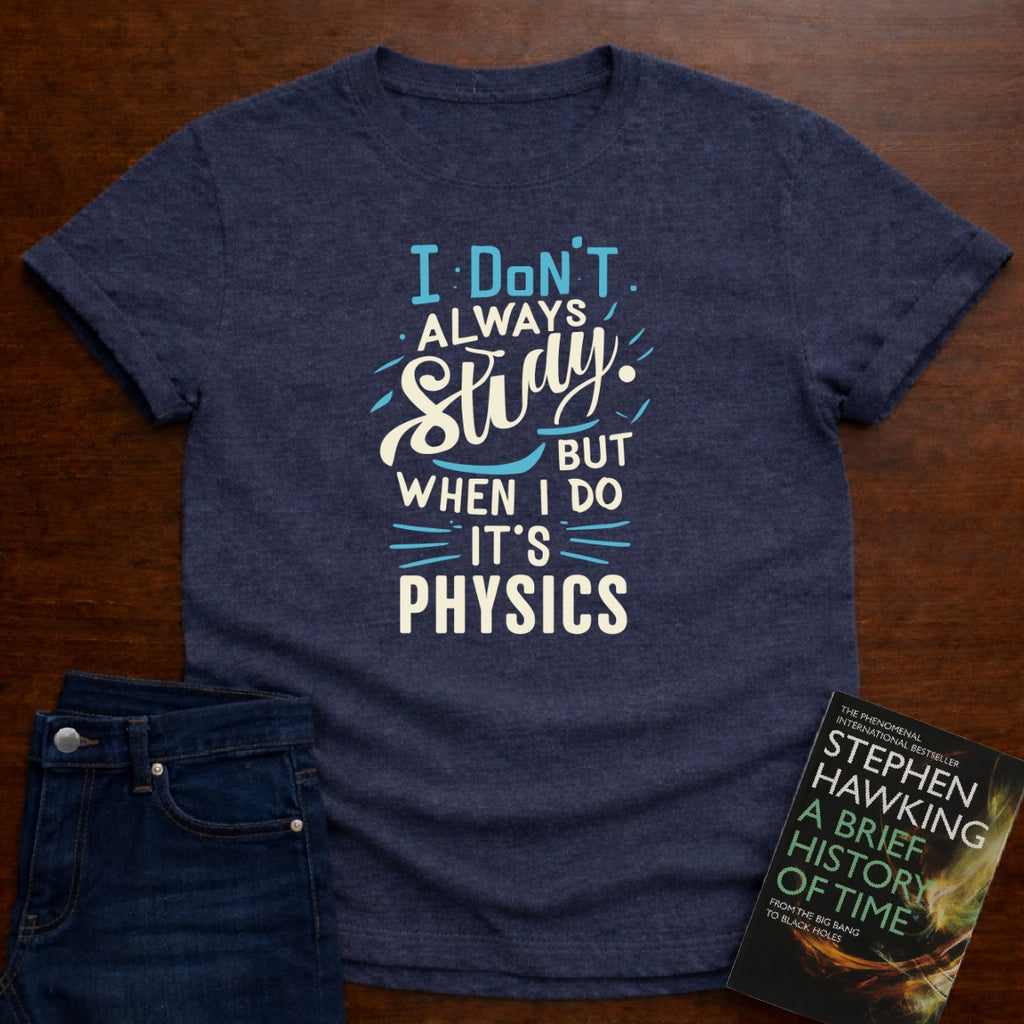 I DON'T ALWAYS STUDY, BUT WHEN I DO, IT'S PHYSICS T-SHIRT
